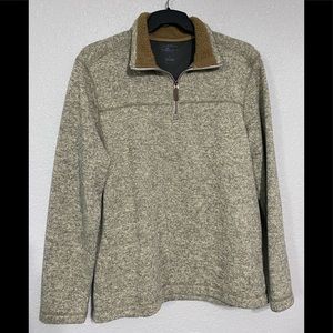 Bass & Co. half zip sweater , size large